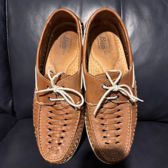 Mens Bass leather loafers - Picture 3 of 6